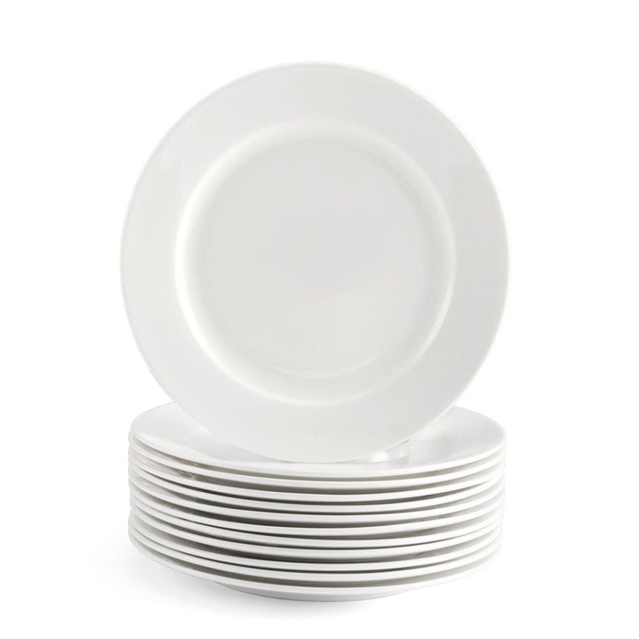 Serveware Fitz and Floyd Appetizer And Snack Serveware | Sawyer Grand Rim Set Of 12 Apppetizer Plates