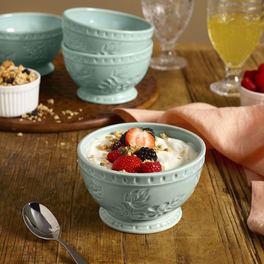 Dining Fitz and Floyd Individual Bowls | English Garden Set Of 4 Soup Cereal Bowls