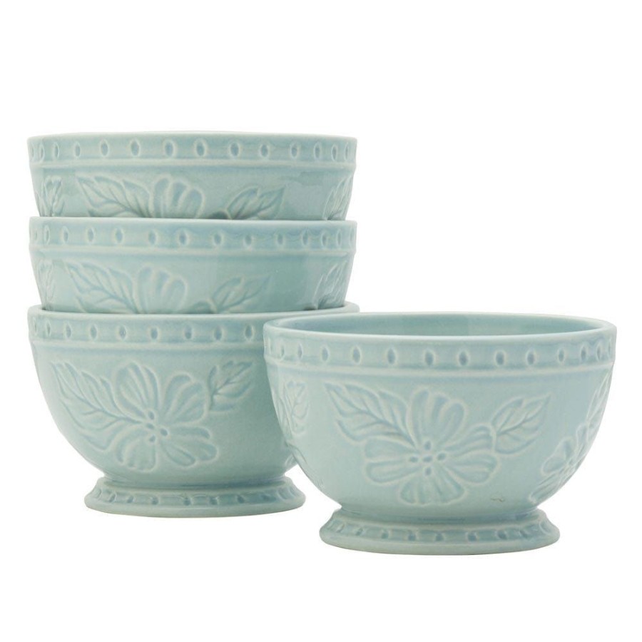 Dining Fitz and Floyd Individual Bowls | English Garden Set Of 4 Soup Cereal Bowls