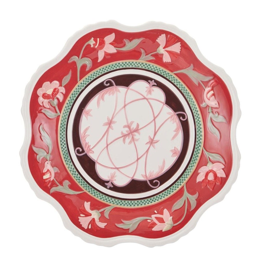 Serveware Fitz and Floyd Platters | Chalet Round Platter, 15 In