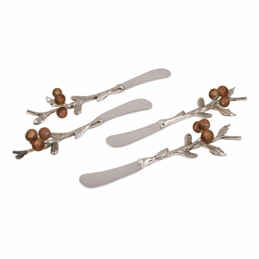 Serveware Fitz and Floyd Appetizer And Snack Serveware | Woodgrove Canape Knife Set Of 4