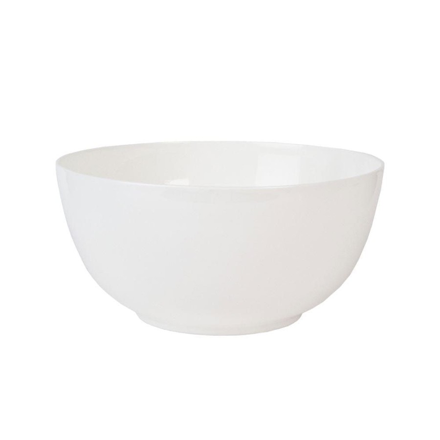 Serveware Fitz and Floyd Serving Bowls | Nevaeh White Deep Serving Bowl