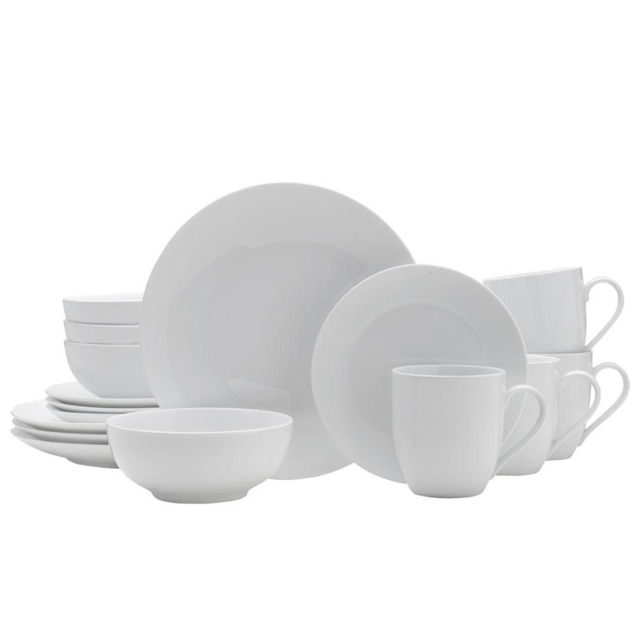 Dining Fitz and Floyd Dinnerware Sets | Everyday White® Coupe 16 Piece Dinnerware Set, Service For 4