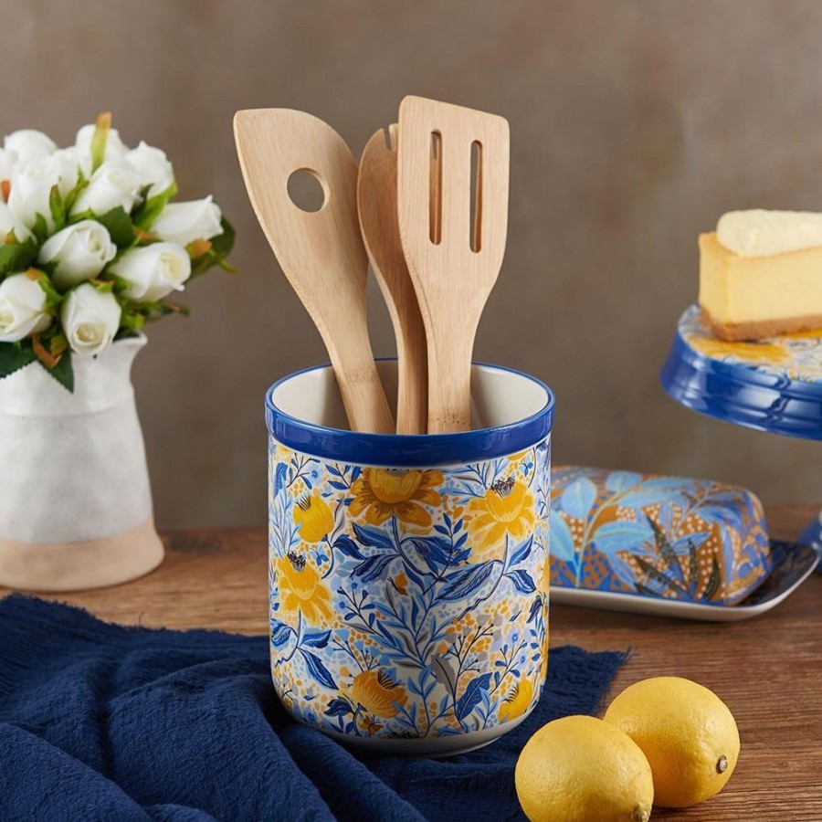 Serveware Fitz and Floyd Specialty | Madeline Utensil Crock