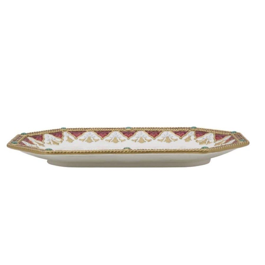 Serveware Fitz and Floyd Platters | Noel Holiday Platter, 13.75 In