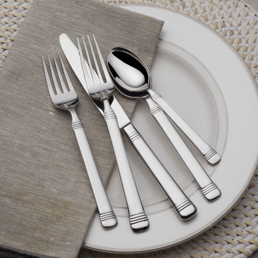 Dining Fitz and Floyd View All | Everyday Bistro Band 20 Piece Flatware Set, Service For 4