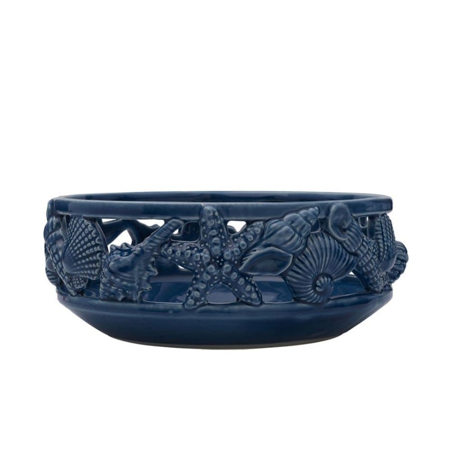 Serveware Fitz and Floyd Specialty | Coastal Home Blue Centerpiece Bowl