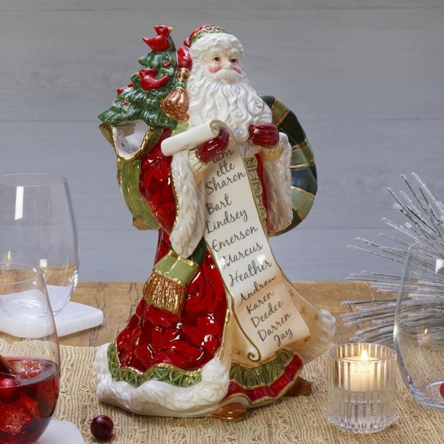 Serveware Fitz and Floyd Pitchers | Holiday Home Santa Pitcher