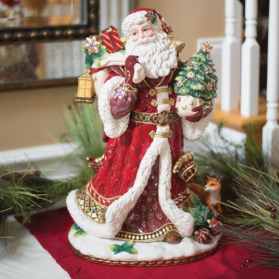 Figurines Fitz and Floyd Santa | Renaissance Holiday Santa Figurine