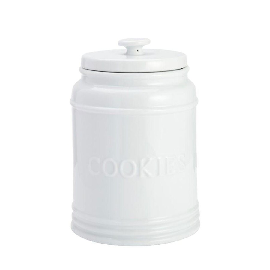 Serveware Fitz and Floyd Cookie Jars | Everyday White® Bistro Cookie Jar