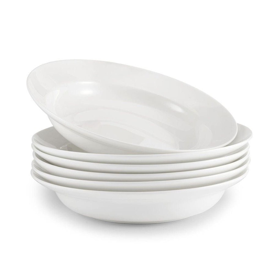 Dining Fitz and Floyd Individual Bowls | Sawyer Rim Set Of 6 Round Soup Bowls