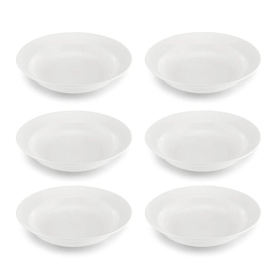 Dining Fitz and Floyd Individual Bowls | Sawyer Rim Set Of 6 Round Soup Bowls