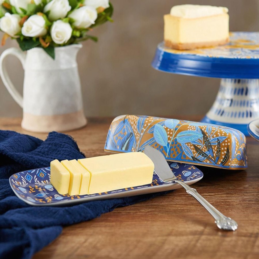 Serveware Fitz and Floyd Appetizer And Snack Serveware | Madeline Covered Butter Dish