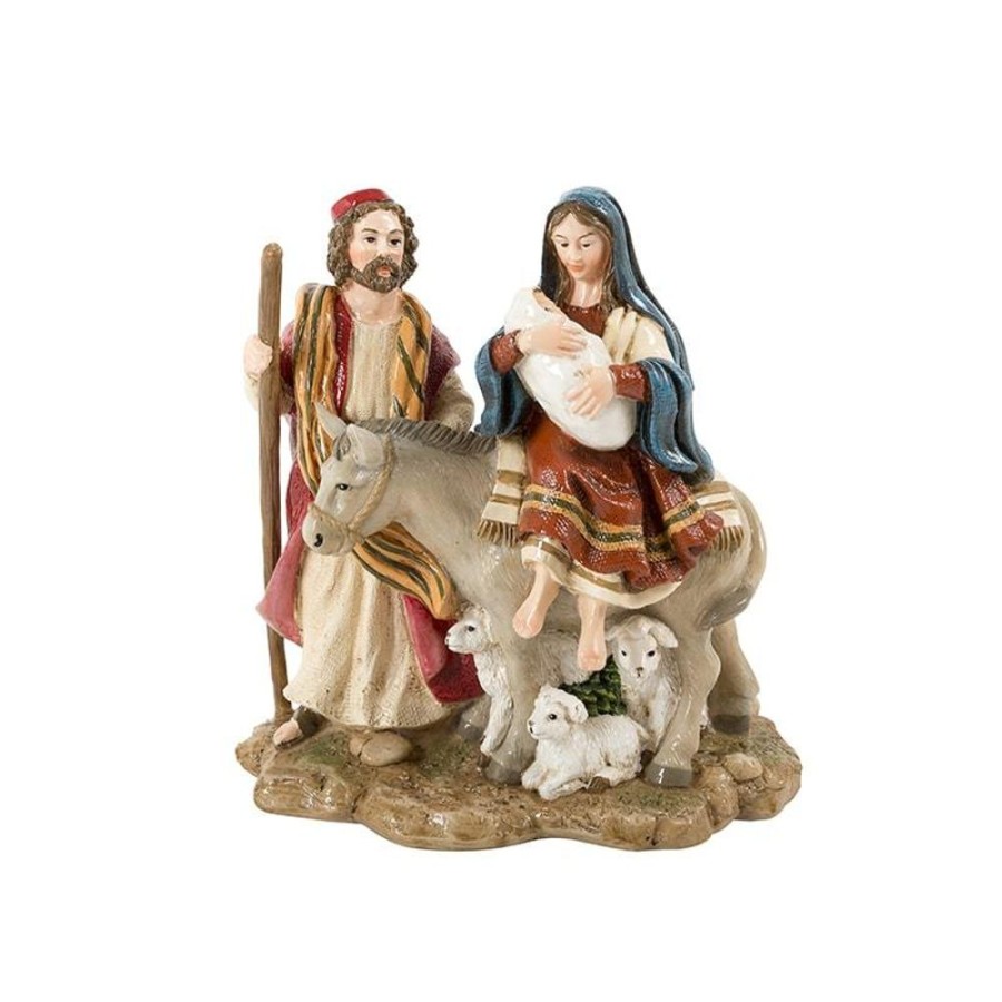 Figurines Fitz and Floyd Musicals | The Journey Nativity Musical - O Holy Night, 6.75 In