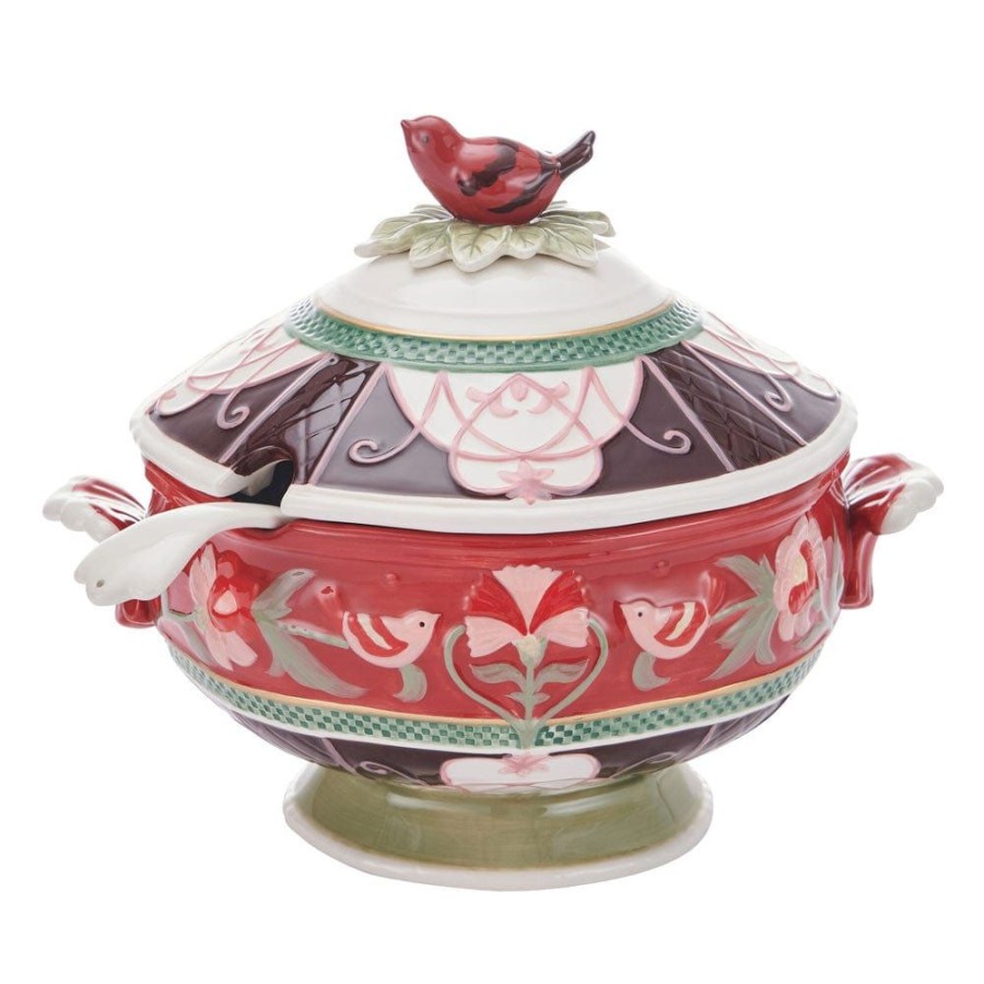 Serveware Fitz and Floyd Tureens | Chalet Soup Tureen With Ladle, 3 Qt