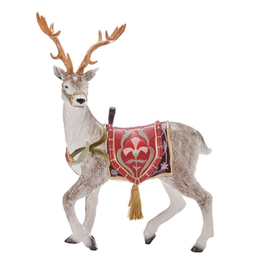 Figurines Fitz and Floyd Deer | Chalet Deer Figurine, 14.75 In