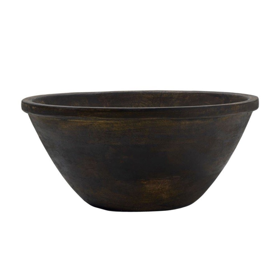 Serveware Fitz and Floyd Serving Bowls | Austin Craft Mango Wood Deep Serve Bowl, Espresso