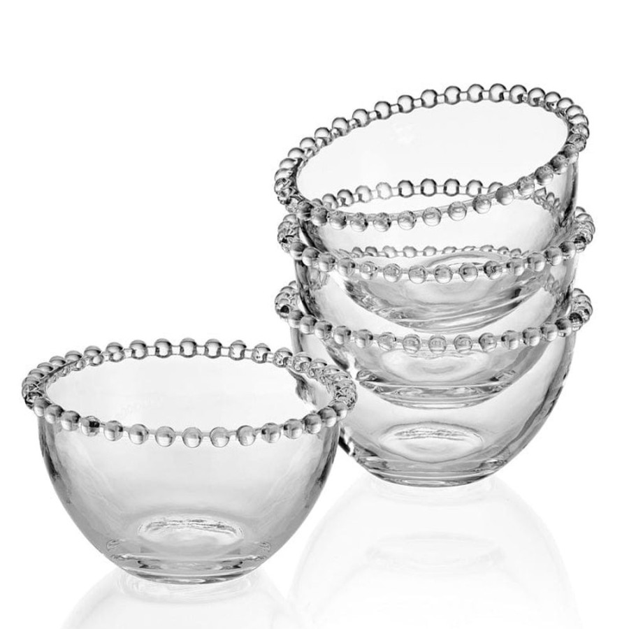 Dining Fitz and Floyd Individual Bowls | Beaded Set Of 4 Individual Bowls