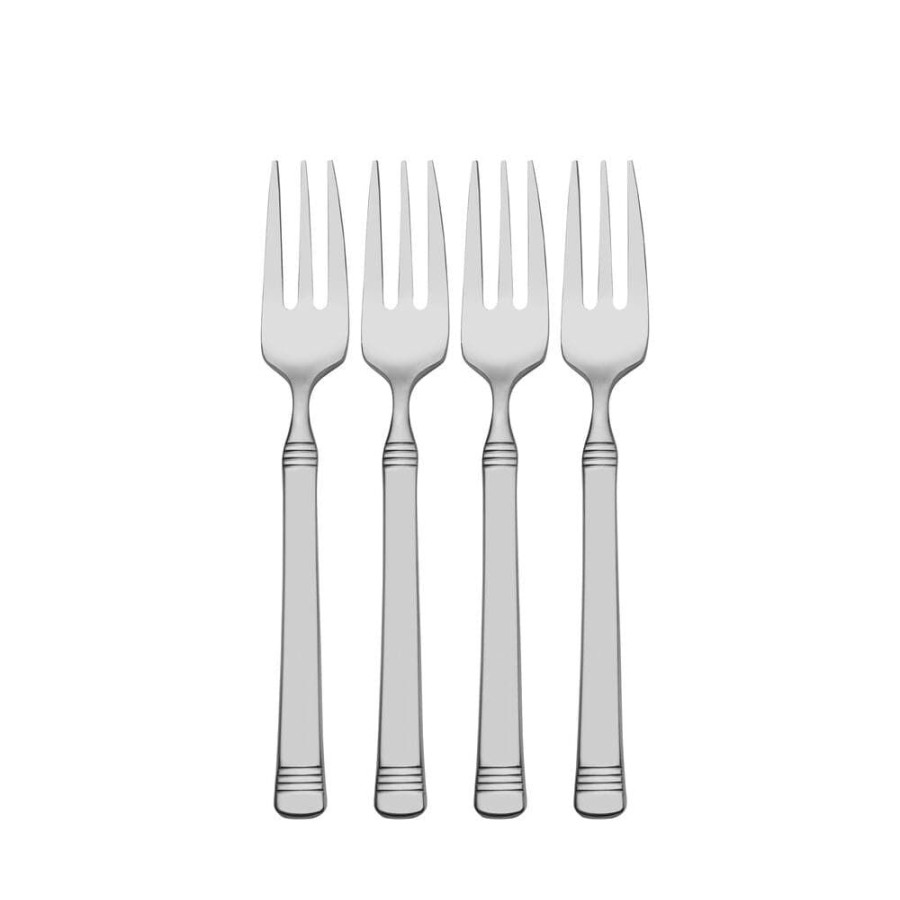 Dining Fitz and Floyd View All | Everyday Bistro Band Set Of 4 Appetizer Forks