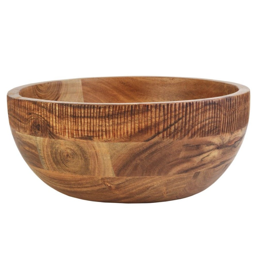 Serveware Fitz and Floyd Serving Bowls | Caleb Acacia Wood Serve Bowl, 11 In