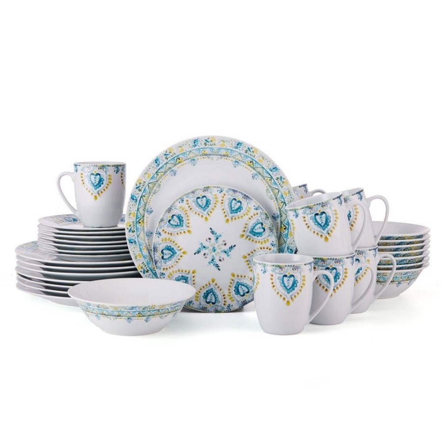 Dining Fitz and Floyd Dinnerware Sets | Jodhpur Delight 32 Piece Dinnerware Set, Service For 8