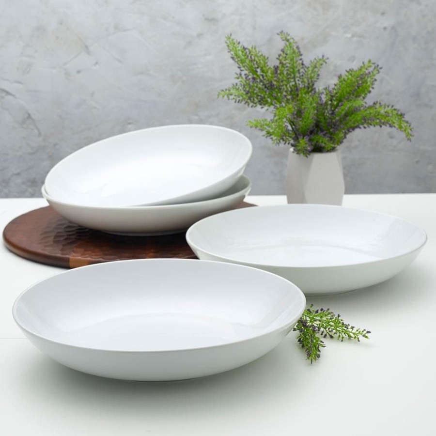 Dining Fitz and Floyd Individual Bowls | Everyday White® Set Of 4 Dinner Bowls