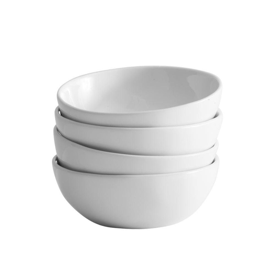 Dining Fitz and Floyd Individual Bowls | Everyday White® Organic Set Of 4 Soup Cereal Bowls