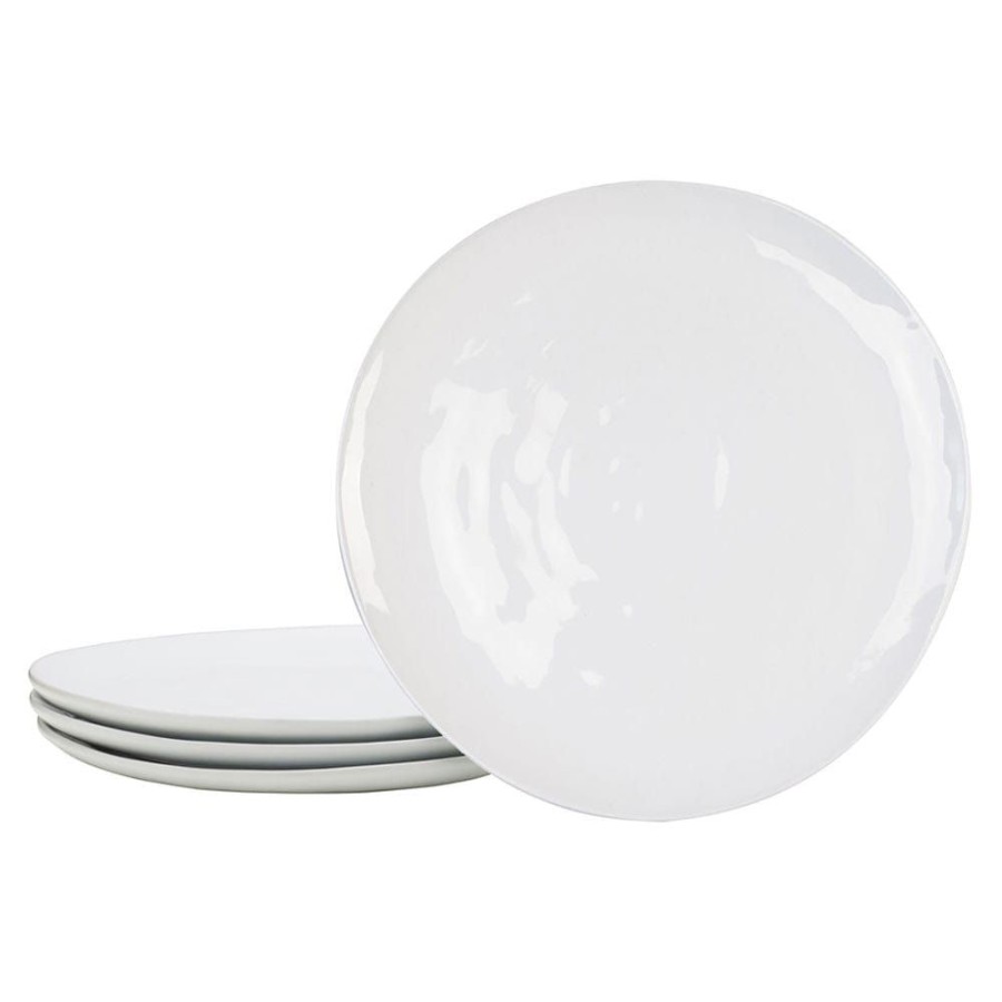 Dining Fitz and Floyd Dinner Plates | Everyday White® Organic Set Of 4 Dinner Plates