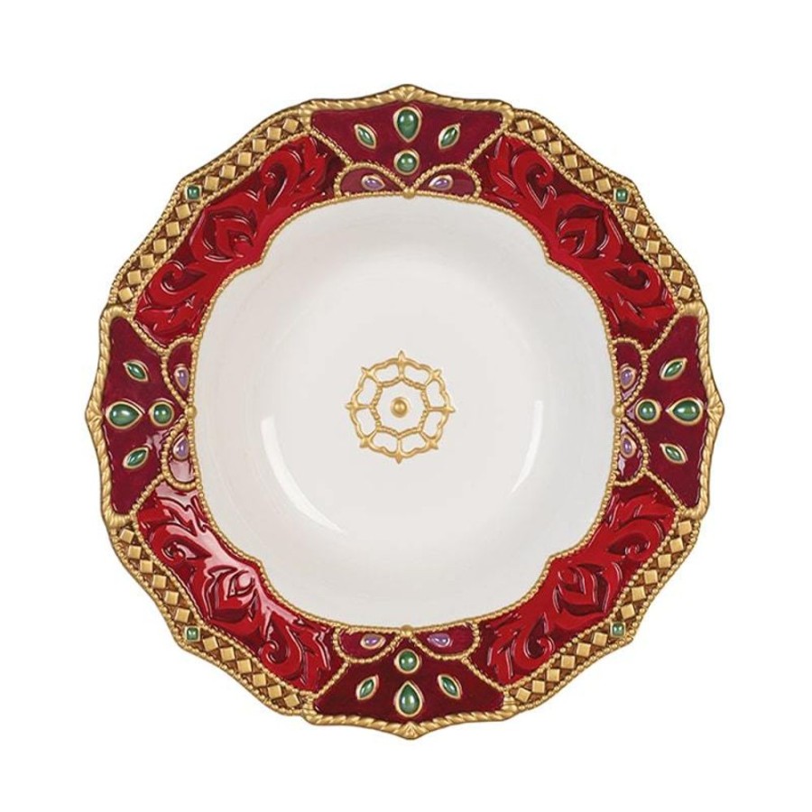 Serveware Fitz and Floyd Serving Bowls | Renaissance Holiday Serving Bowl