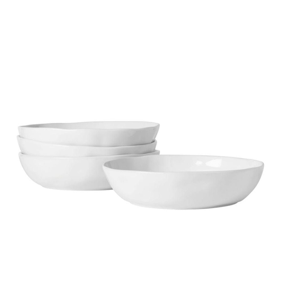 Dining Fitz and Floyd Individual Bowls | Everyday White® Organic Set Of 4 Dinner Bowls