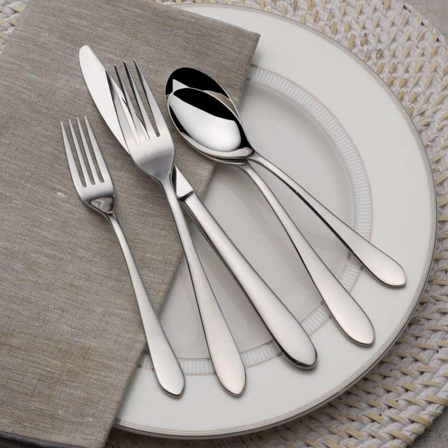 Dining Fitz and Floyd View All | Nevaeh Coupe 45 Piece Flatware Set, Service For 8