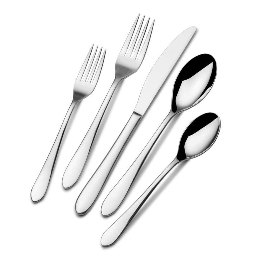 Dining Fitz and Floyd View All | Nevaeh Coupe 45 Piece Flatware Set, Service For 8