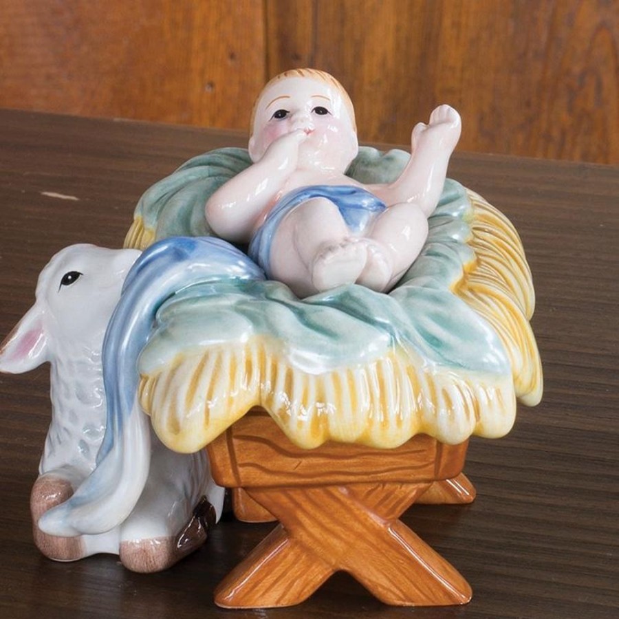 Figurines Fitz and Floyd Nativity | Nativity Baby Jesus Figurine, 3.75 In