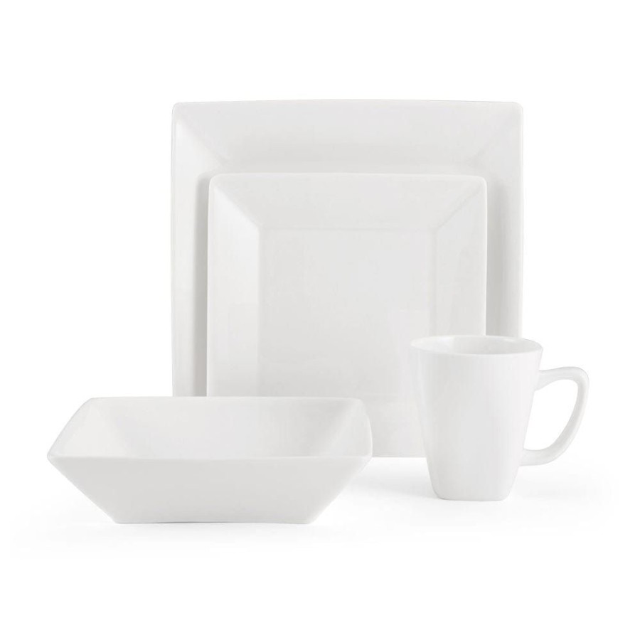 Dining Fitz and Floyd Dinnerware Sets | Sawyer Hard Square 4 Piece Place Setting