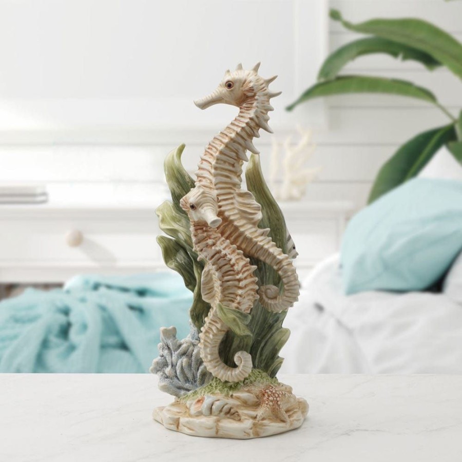 Figurines Fitz and Floyd Coastal | Coastal Home Seahorse Figurine 13.75 In