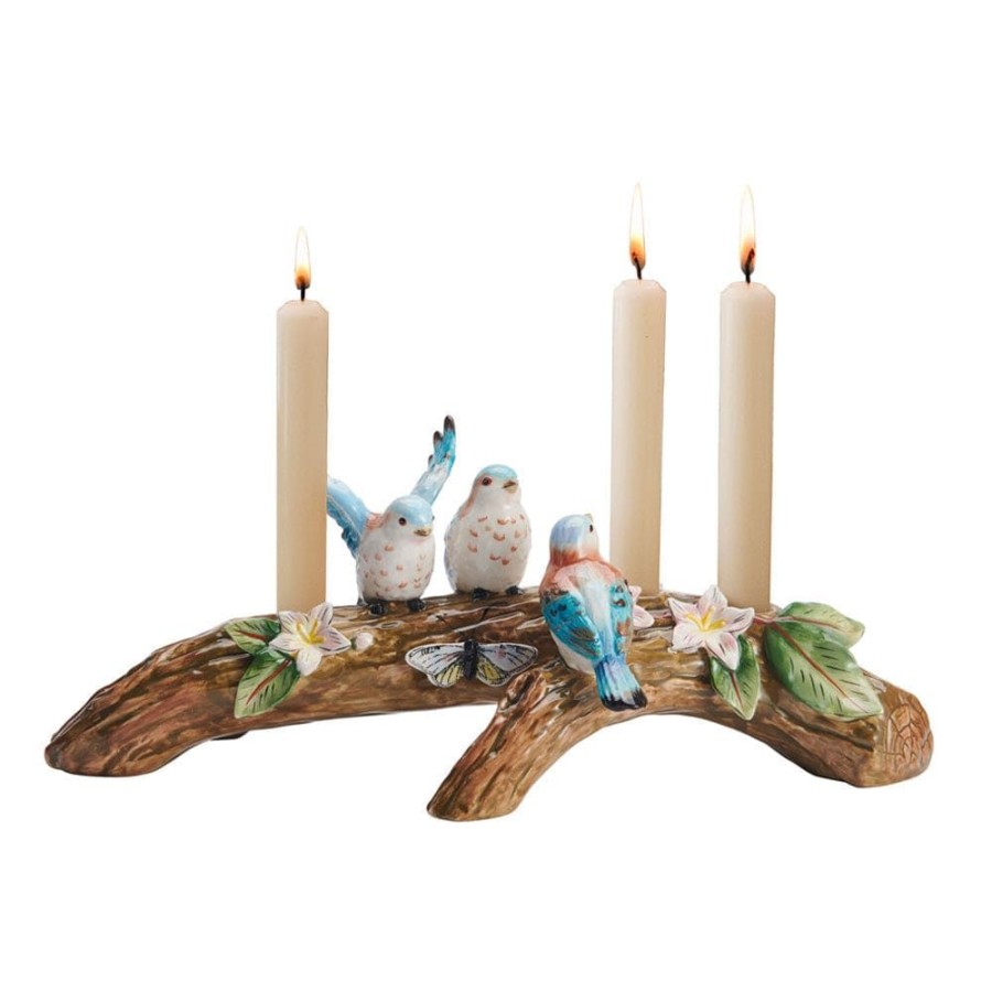 Serveware Fitz and Floyd Candleholders | Toulouse Bird Candleholder