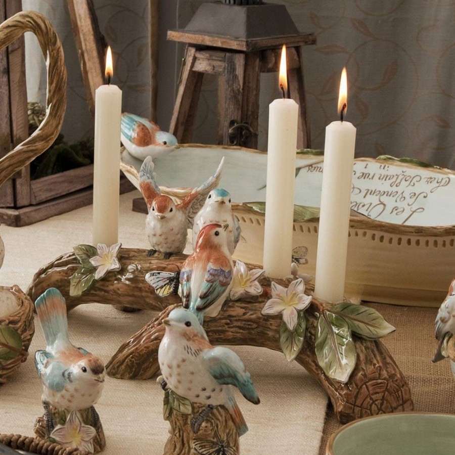 Serveware Fitz and Floyd Candleholders | Toulouse Bird Candleholder