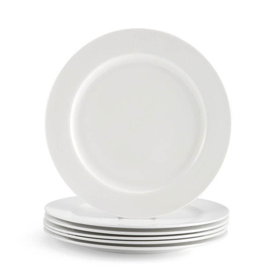 Dining Fitz and Floyd Dinner Plates | Sawyer Grand Rim Set Of 6 Dinner Plates