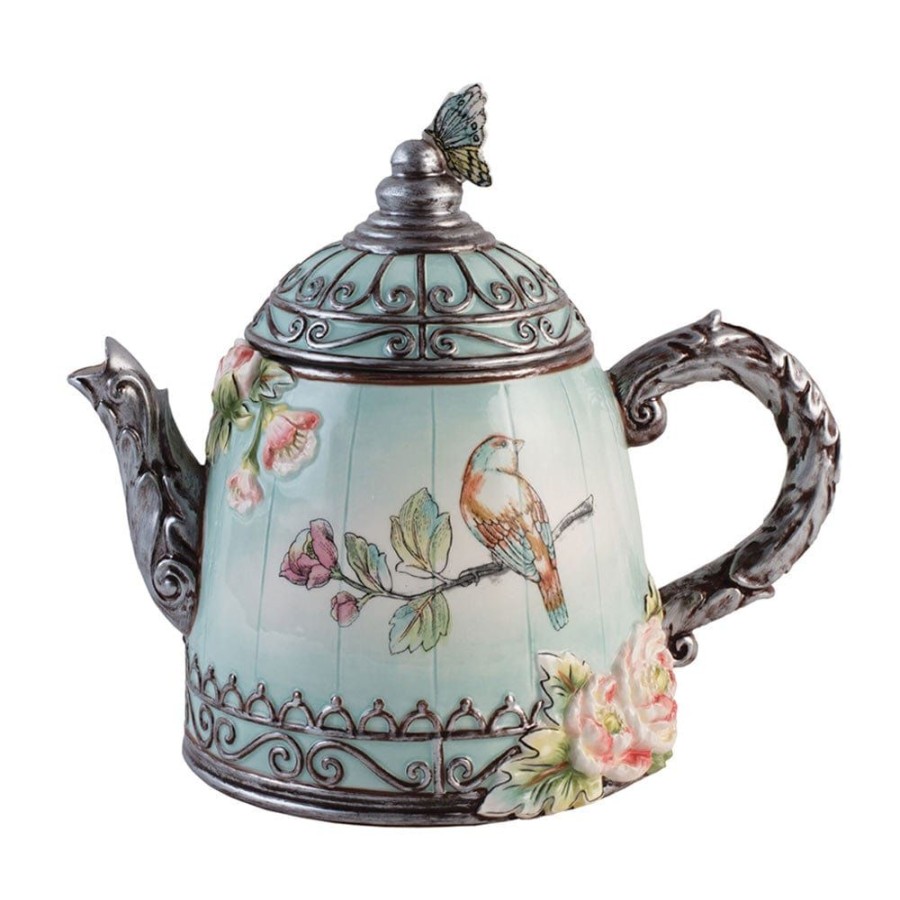 Serveware Fitz and Floyd Pitchers | English Garden Teapot