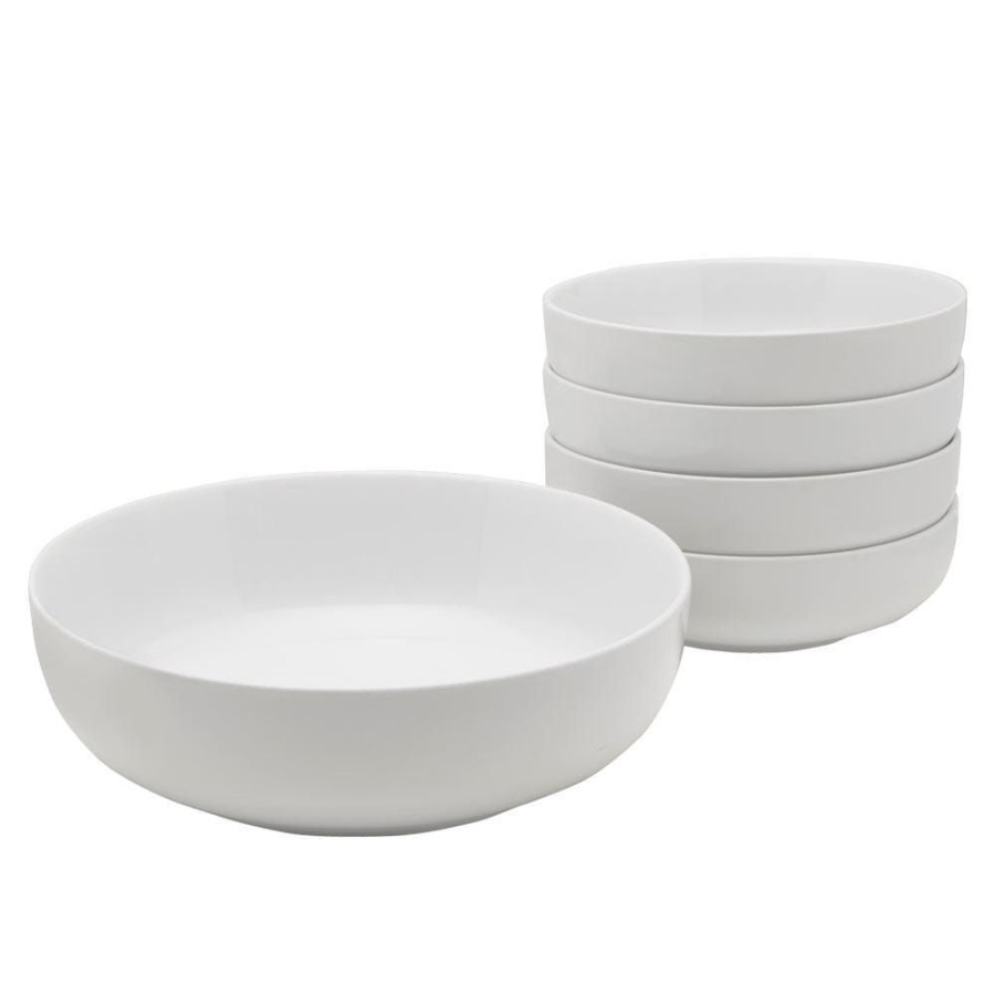 Serveware Fitz and Floyd Serving Bowls | Everyday White® 5 Piece Pasta Bowl Set