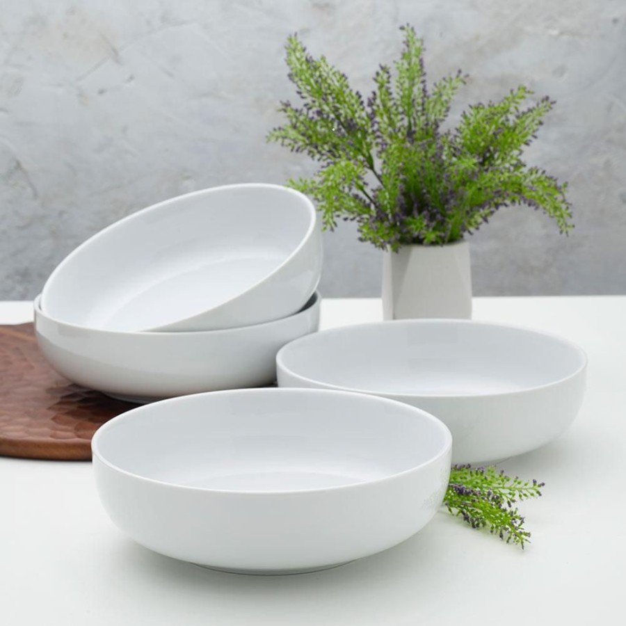 Dining Fitz and Floyd Individual Bowls | Everyday White® Set Of 4 Pasta Bowls