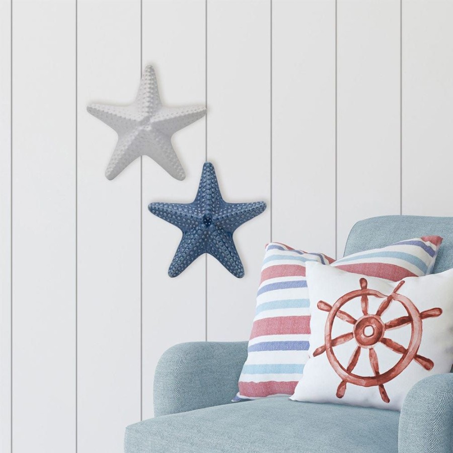 Figurines Fitz and Floyd Coastal | Coastal Home White Starfish Decor Figurine, 8.25 In